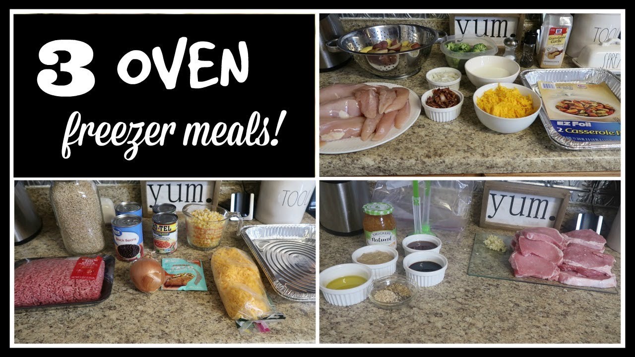 Easy Freezer Meals for the Oven | Before and After