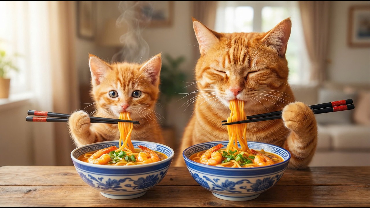 From Garden Work to Happy Smiles Kitten Helps Mama Cat Harvest Potatoes 💖✨