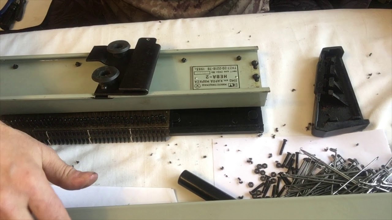 Замена пластины игольницы вязальной машины Нева-2(Нева,Нева-1)