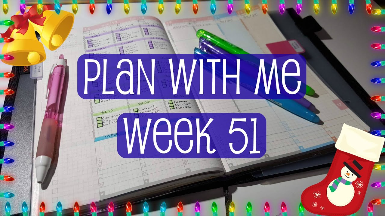 PLAN WITH ME WEEK 51 | Vlogmas December 2019 Day 15 | Jibun Techo Weekly Spread With Frixion