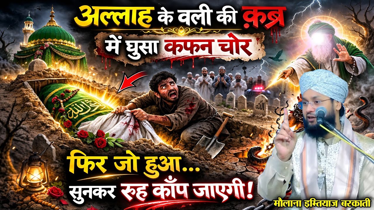 रमज़ान स्पेशल बयान ~ एक कफ़न चोर का वाकिया ~ Molana imtiyaz Barkati ka bayan ~ imtiyaz Barkati Taqrir