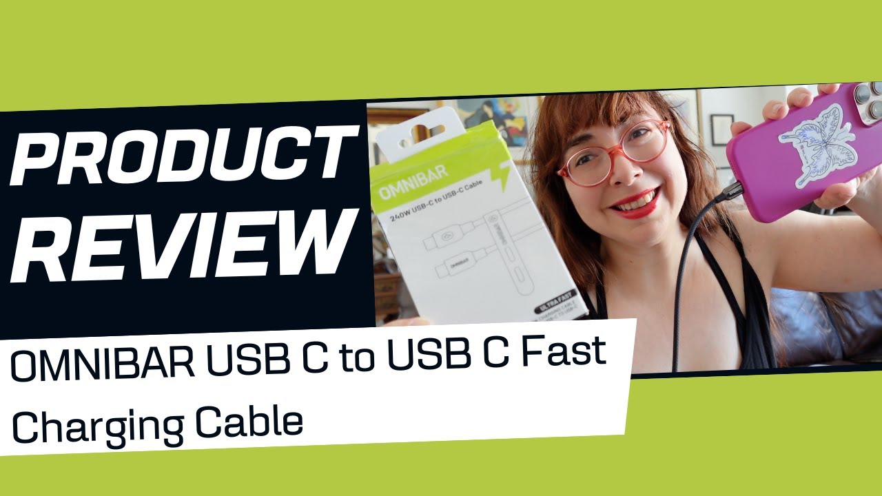 Omnibar USB C to USB C Fast Charging Cable REVIEW!