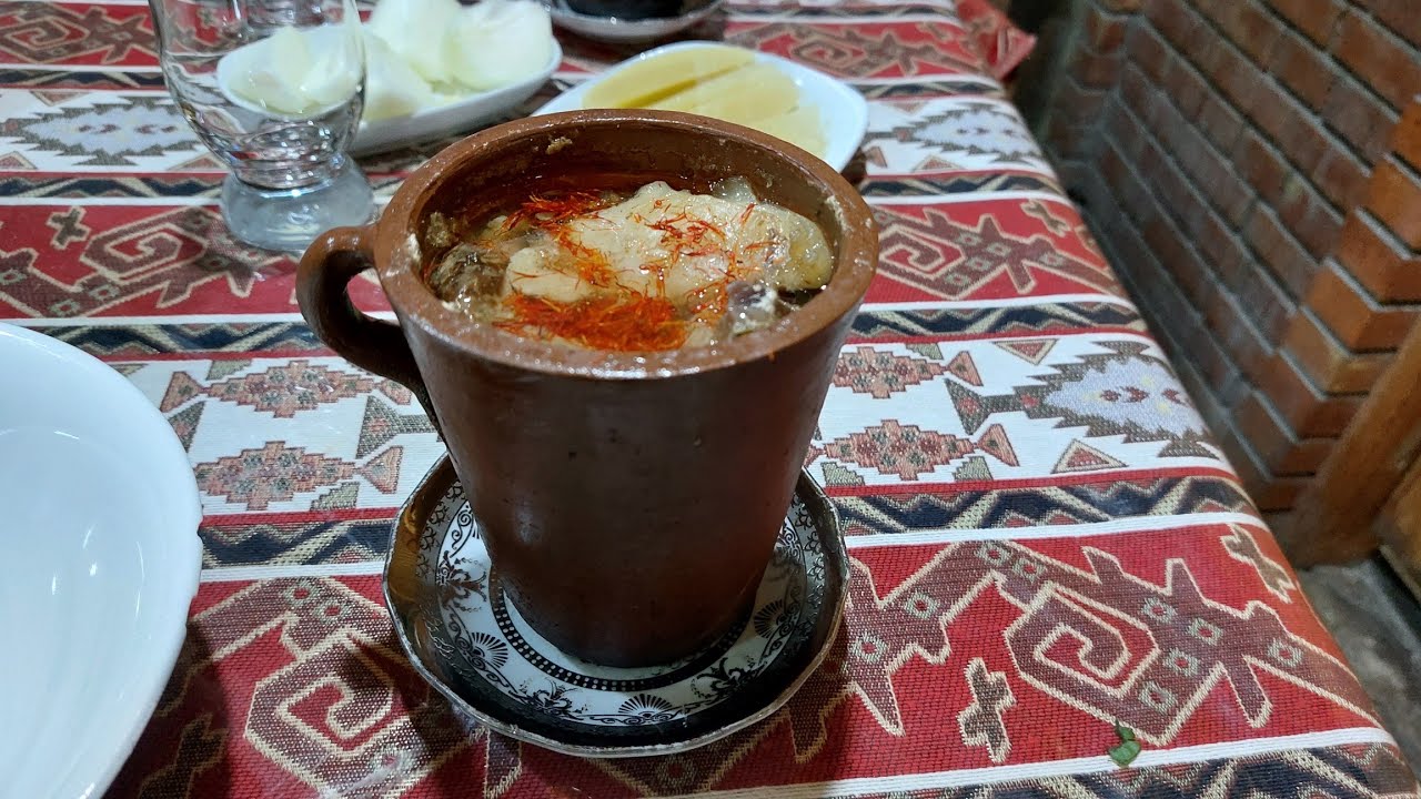 Şəki Çələbi Xan restoran / Национальное Азербайджанское блюдо Şəki Pitisi Пити