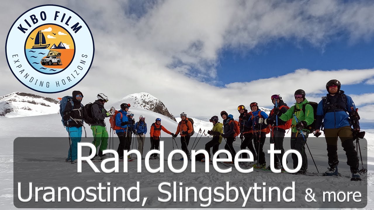 Randonee to Uranostind, Slingsbytind, Langeskavlen and Høgbrøtet from Fondsbu