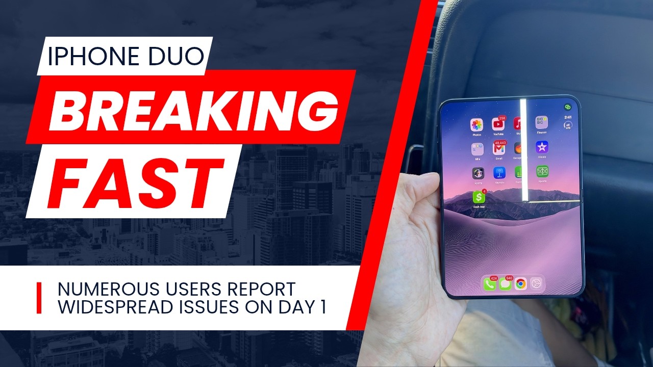 iPhone Duo Durability Flaws Plague the Hinge, Display Lines, Touch ID & App Optimization.