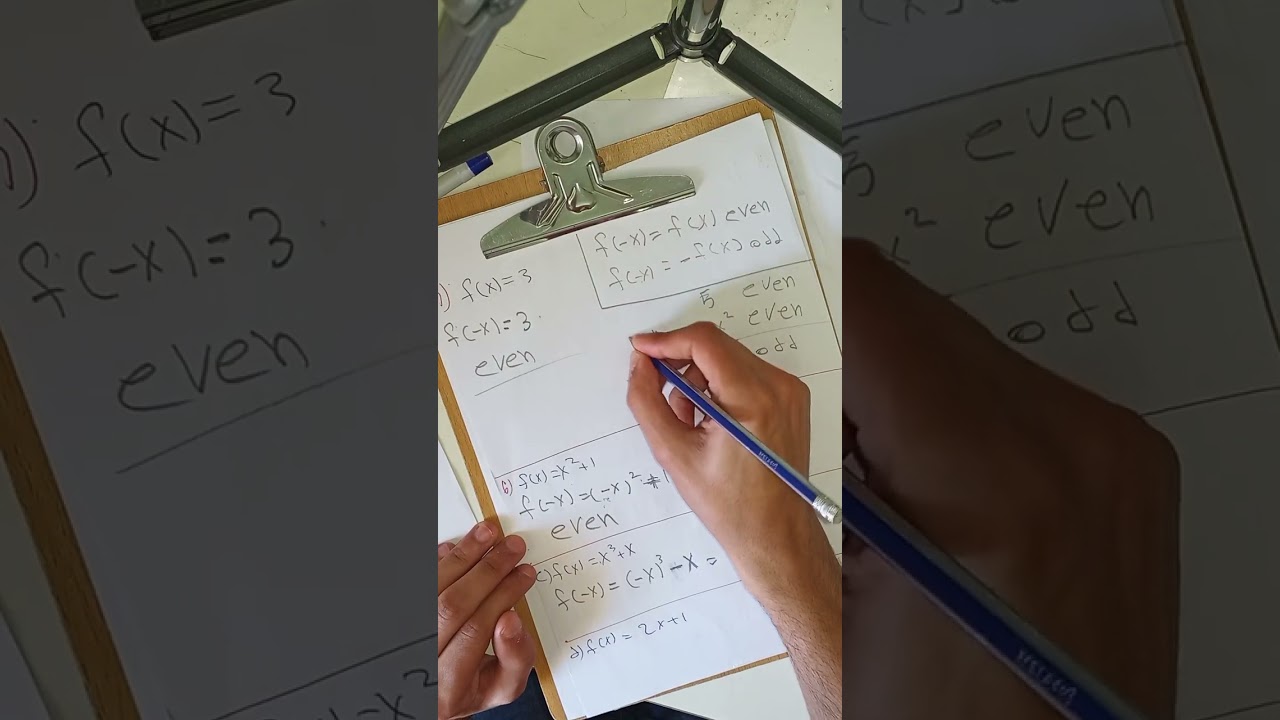 even and odd functions 