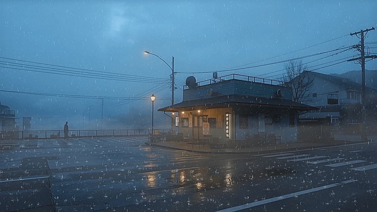 Vintage 90s Rainy Café 🌧️ Lofi Beats for Productivity & Concentration
