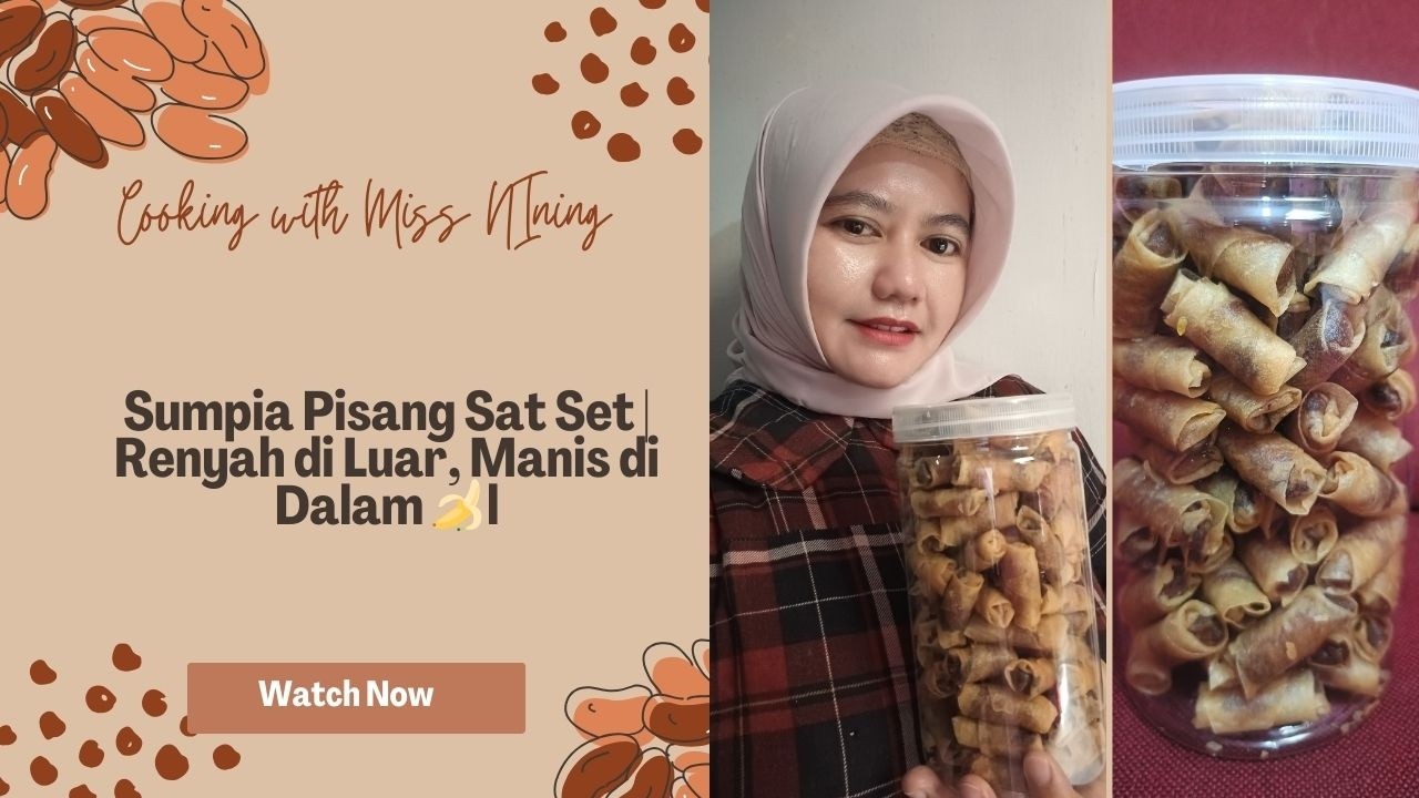Sumpia Pisang Sat Set | Renyah di Luar, Manis di Dalam 🍌