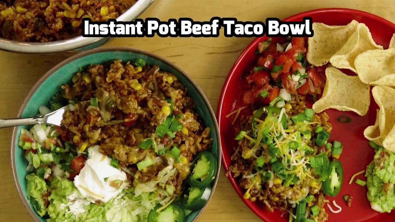 Instant Pot Beef Taco Bowl