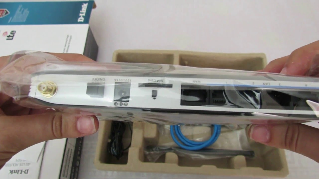 D-Link DWR-921 3G 4G LTE SIM Slot 10/100 LAN WiFi Wireless N Router 2x Antennas