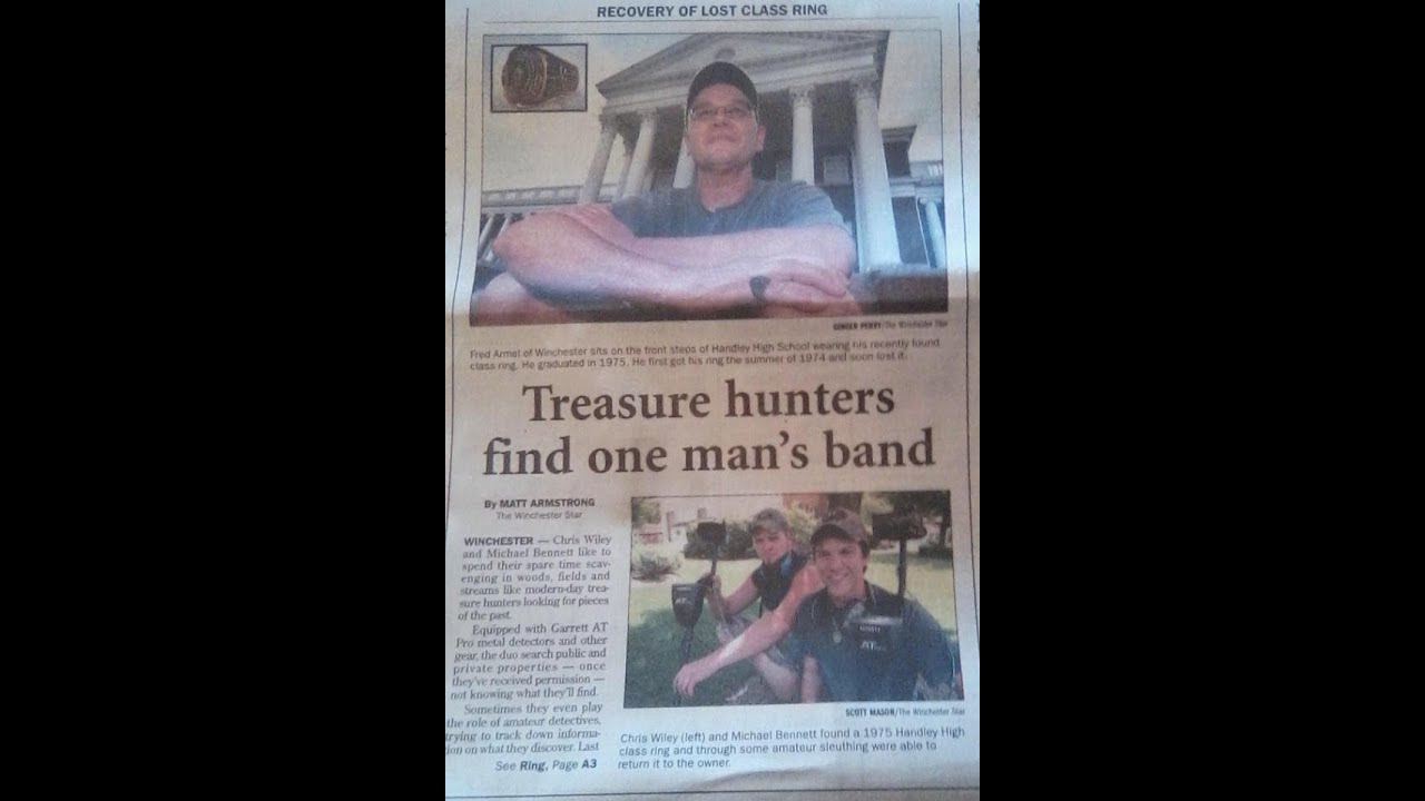 Treasure Hunters find and return class ring after being lost 38 years ! | Nugget Noggin