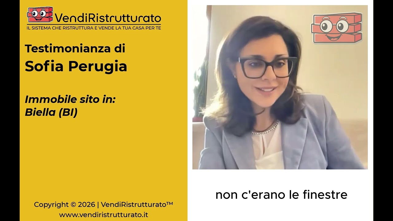 Videotestimonianza VendiRistrutturato - Sofia Perugia