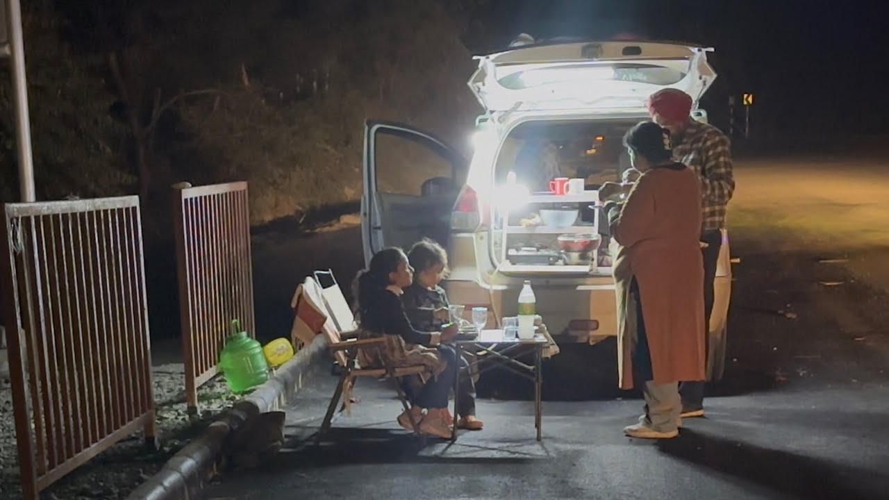 @ 23-12-2025 || Jammu poonch Highway || we made dinner with our grandchildren.camping couple of jmu.