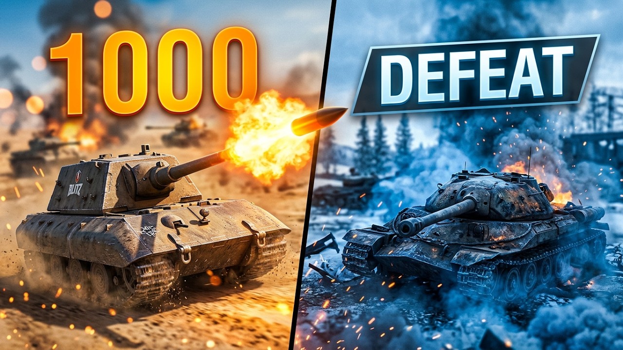 WORLD OF TANKS BLITZ ➡️ 1000 ИЛИ DEFEAT
