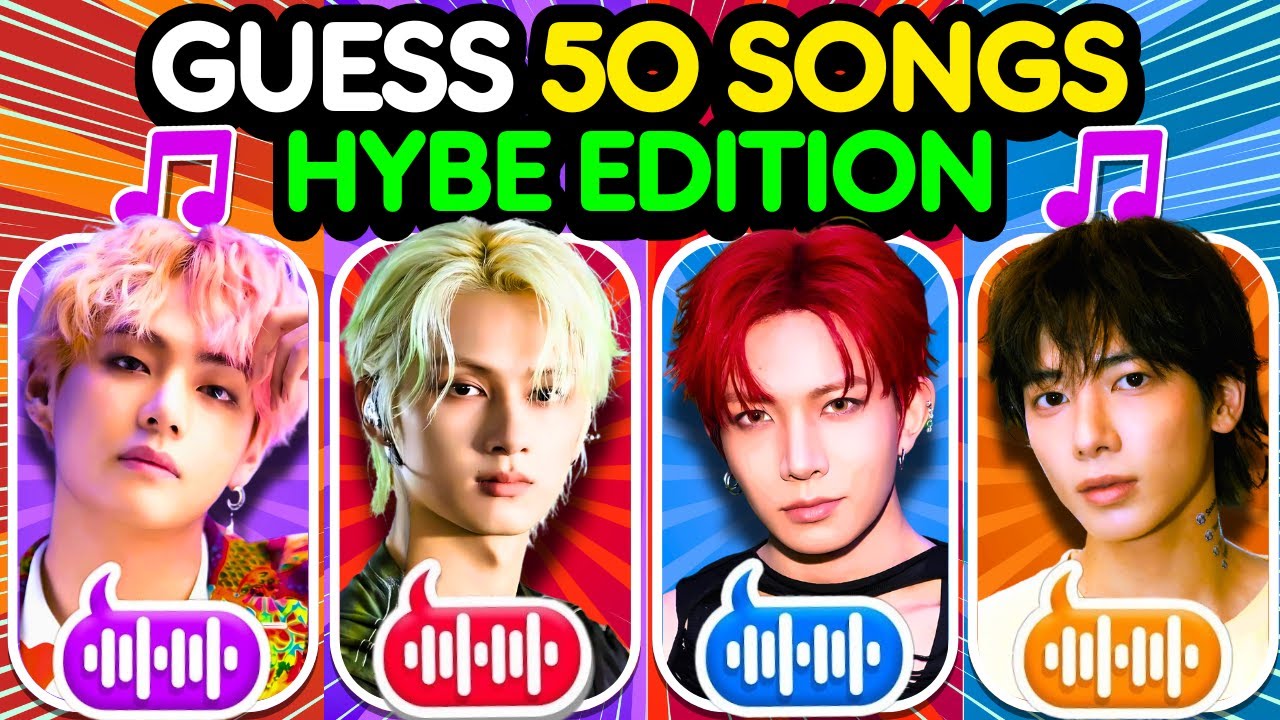🌟 Guess These 50 Songs [HYBE EDITION] 🎶 | KPOP QUIZ 💖