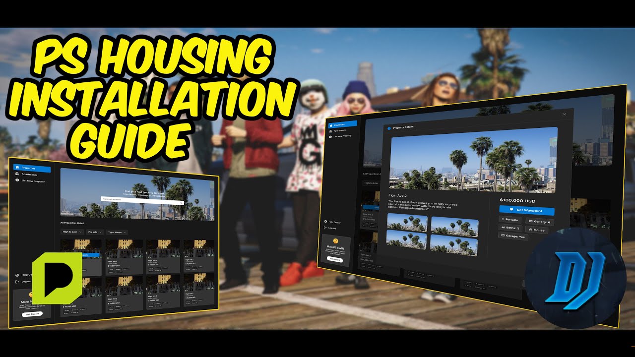 PS Housing V2 | PS-Housing Install and Showcase | FiveM Tutorial | Realestate Job | QBCore