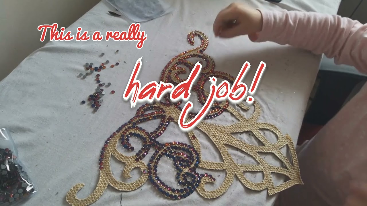 DIY Lace for Belly dance costume. Еasy way for beginners!