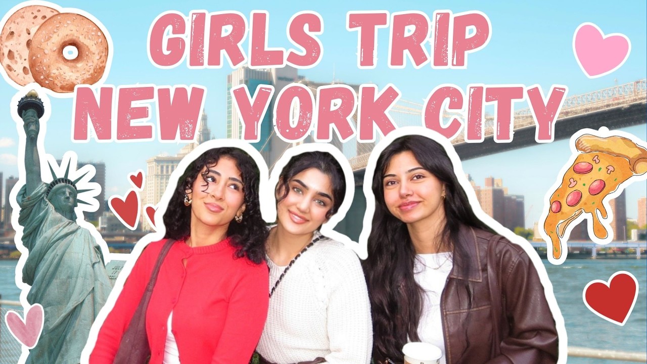 NYC GIRLS TRIP | Exploring NYC | Pizza, Broadway, Street Food