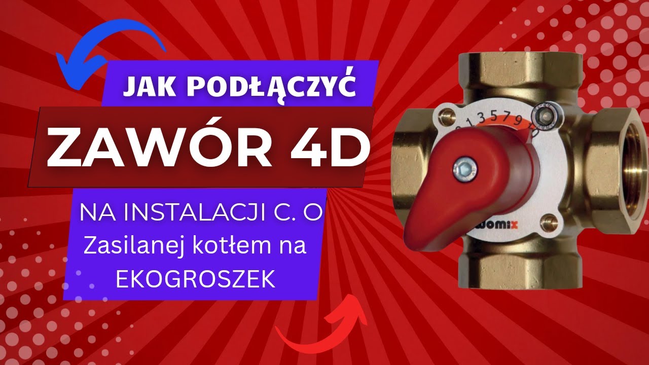🔥Jak prawidłowo podłączyć zawór czterodrogowy?🔥 Montaż kotła pieca na ekogroszek firmy KOTŁOSPAW!