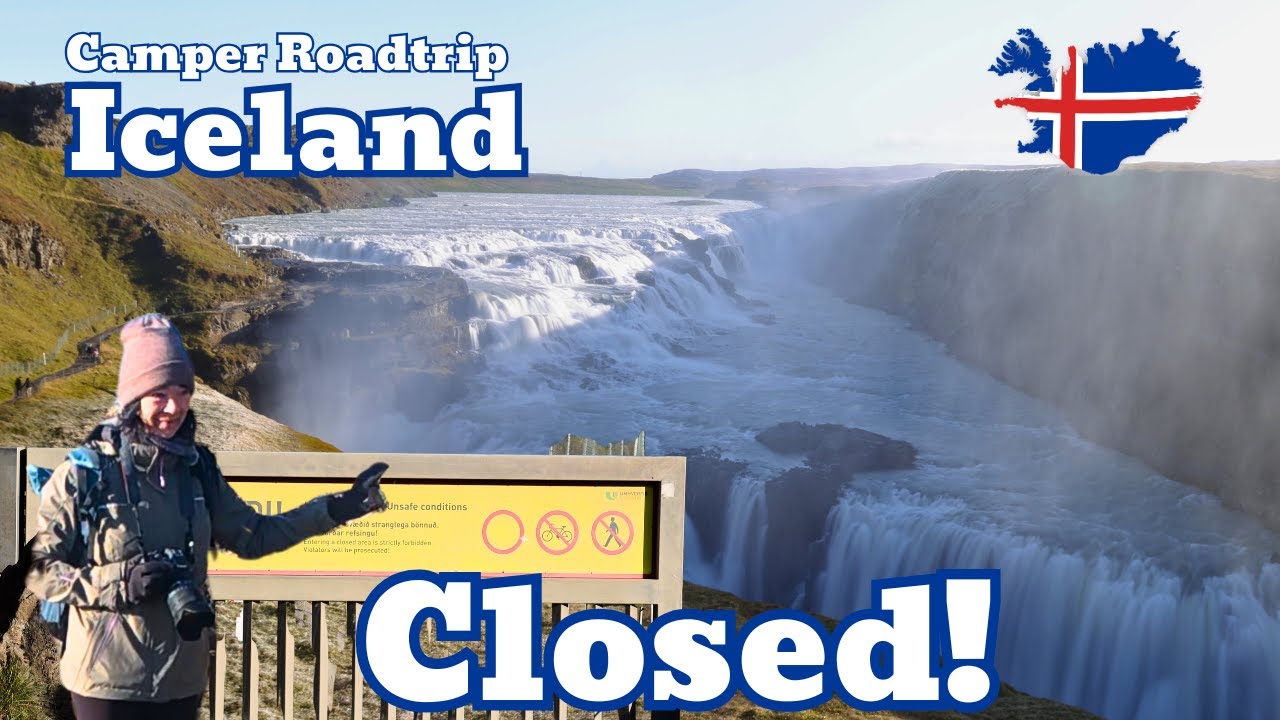 Island Camper Roadtrip - Weg zum Gullfoss gesperrt, epische Aufnahmen am Brúarfoss und Blue Lagoon