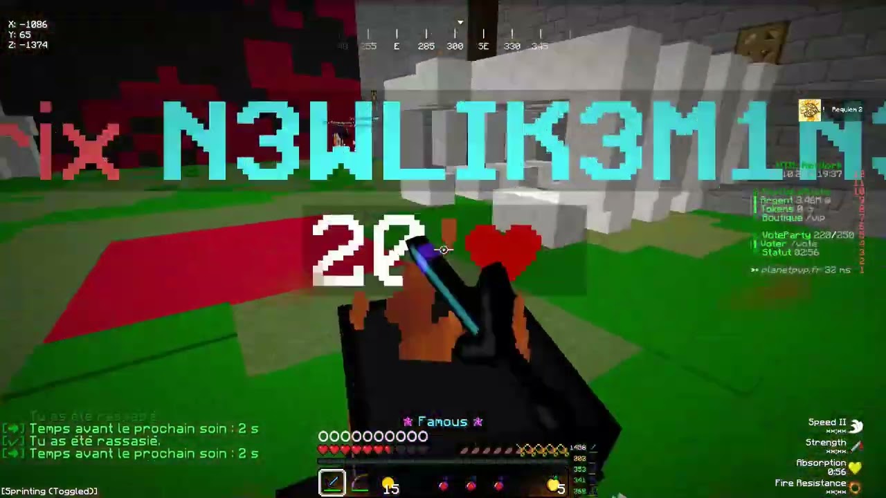 🪐a PEINE ARRIVER sur PLANETPVP JE PETE TOUT LE MONDE ( 10E de pb à win )