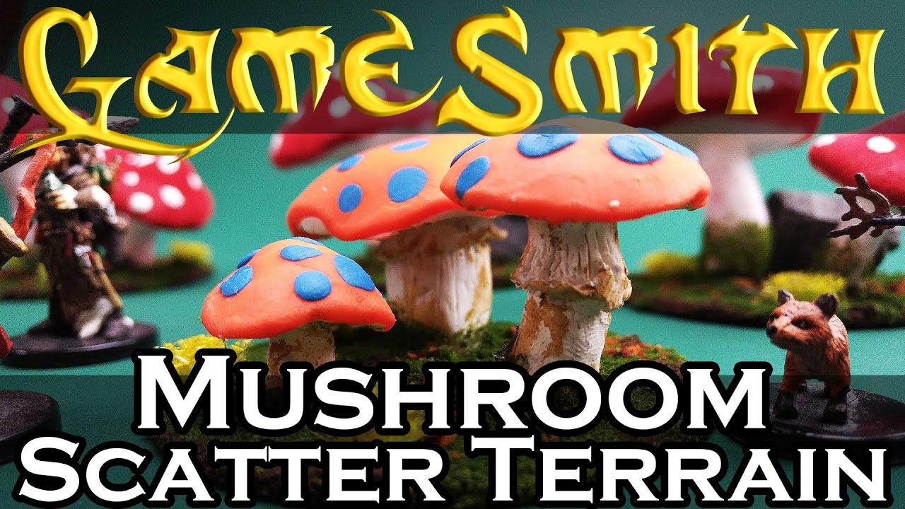 How to Build Mushroom Scatter Terrain for your Tabletop Game (2020) GameSmith S01E020