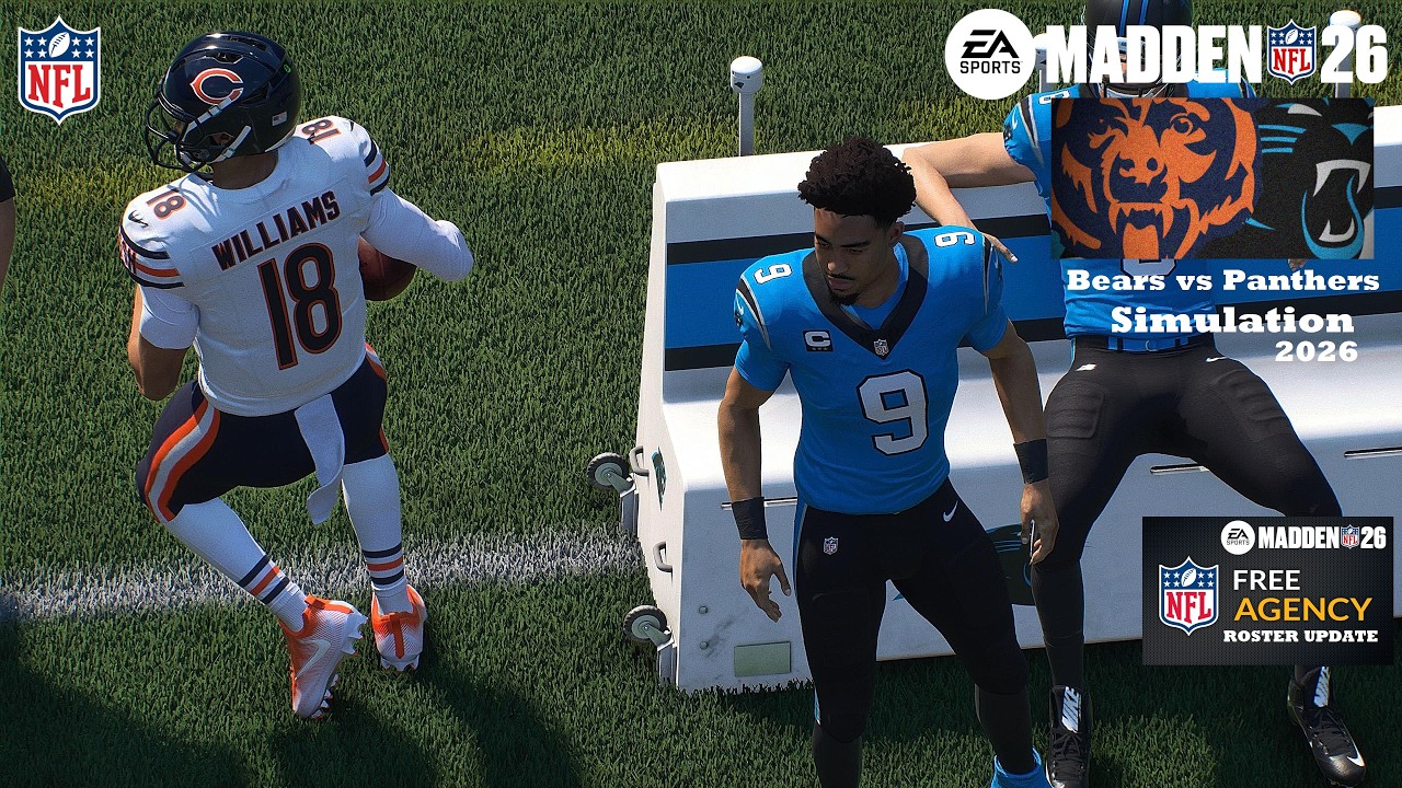 Madden 26 Калиф Рэймонд: &laquo;Беарз&raquo; против &laquo;Каролина Пантерз&raquo; &mdash; 100% обновленный симулятор состава, ...