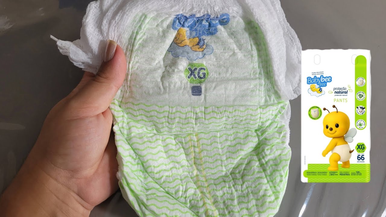 Fralda baby bee free pants | Tamanho XG | Resenha completa 