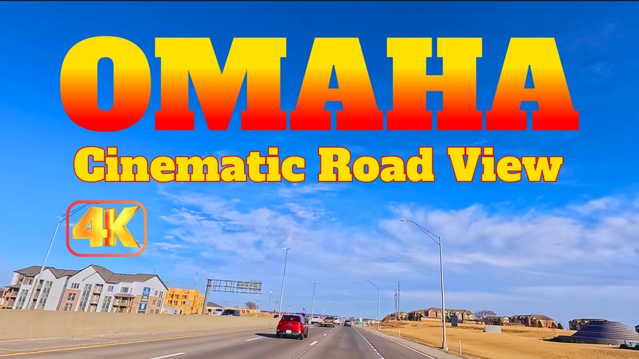 Omaha Highway 4K Drive 2026 | Waterloo to Ralston Nebraska Scenic Road Trip USA | Trek Wanders