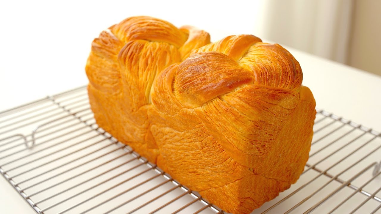 丹麦吐司面包｜手撕千层面包｜造型漂亮，操作简单 Easiest Puff Pastry Loaf Bread | Danish Loaf Bread | Croissant Loaf Bread