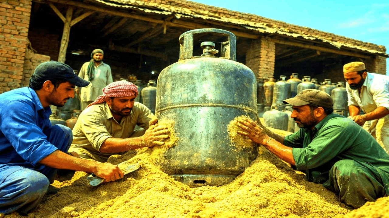 Cómo Fabrican Tanques de Gas en Pakistán | El Proceso Completo