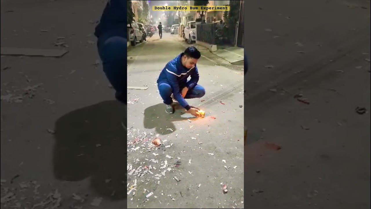 Double Hydro Bum🧨 Experiment #viral #experiment #trending #crackers #shortsfeed #youtube #shorts