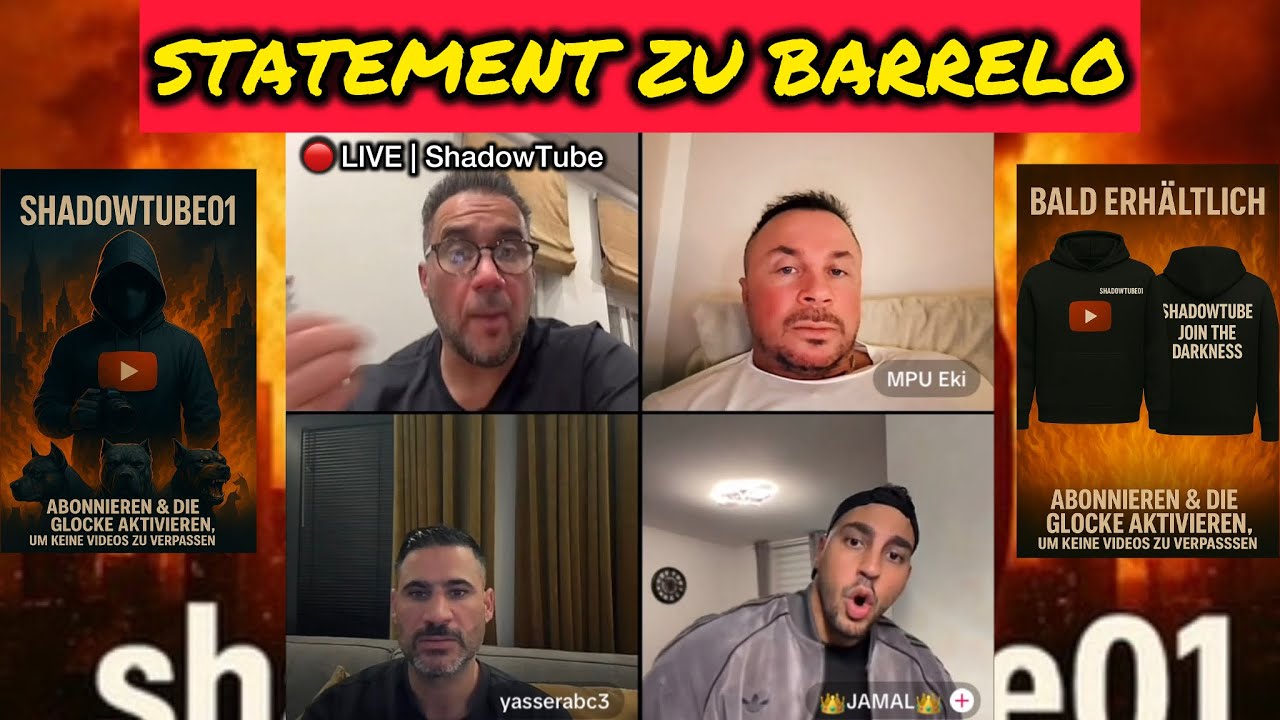 🔴 LIVE | ARAFAT & YASSER ABOU CHAKER LIVE – klares Statement zu BARRELO