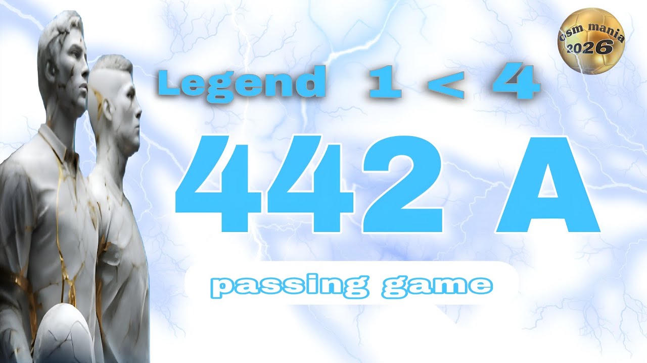 OSM TACTICS 2026 | New OSM 442 A  Passing Game