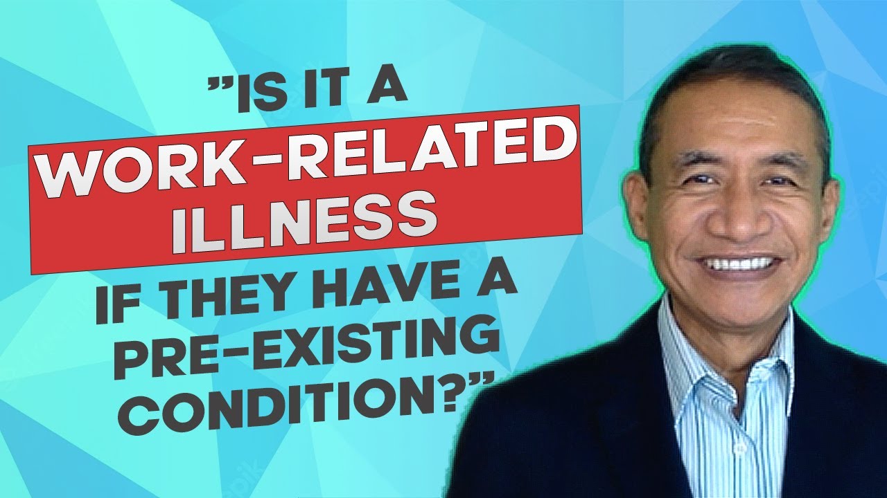 Is an employer liable for work-related illness if the employee has a pre-existing condition?