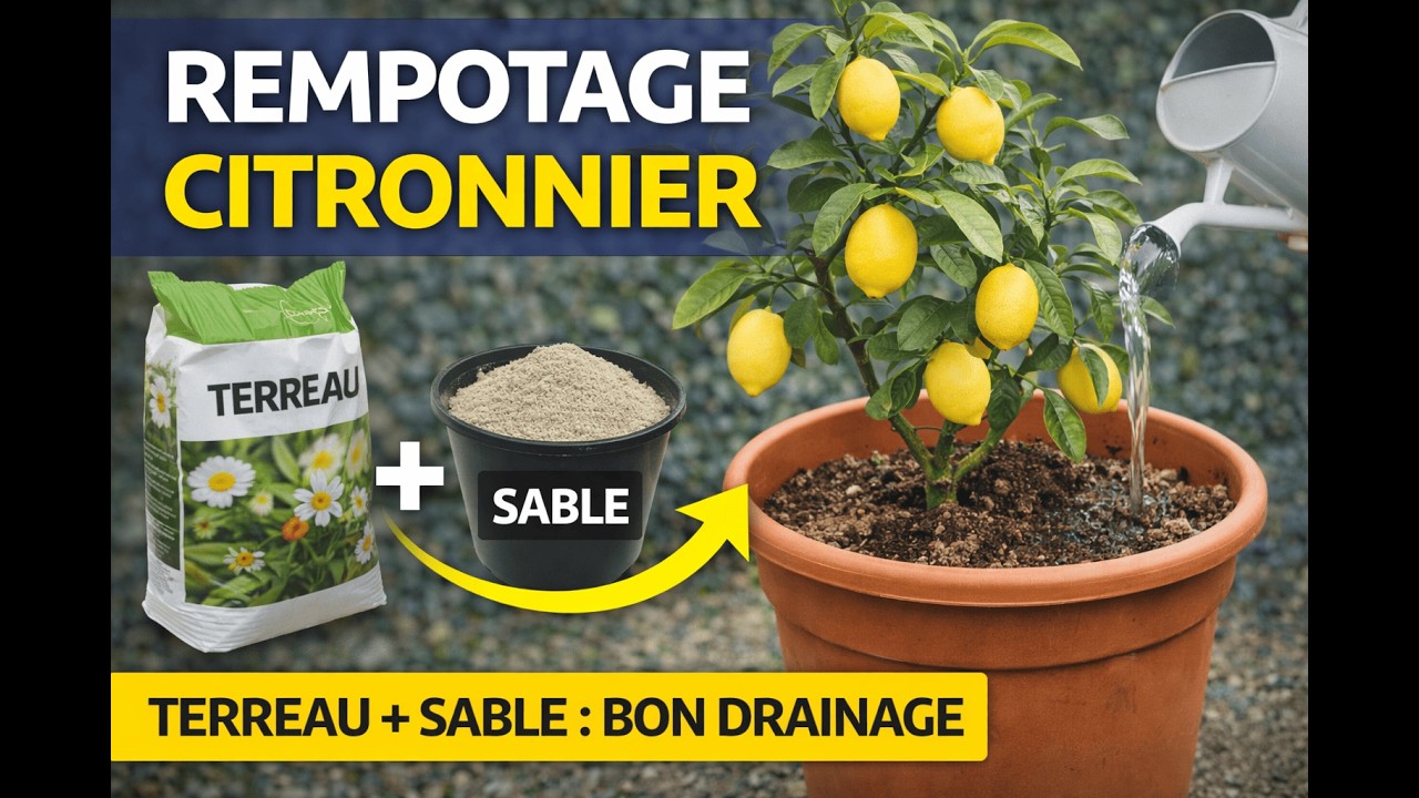 Rempoter un citronnier en pot : la méthode simple pour un bon drainage