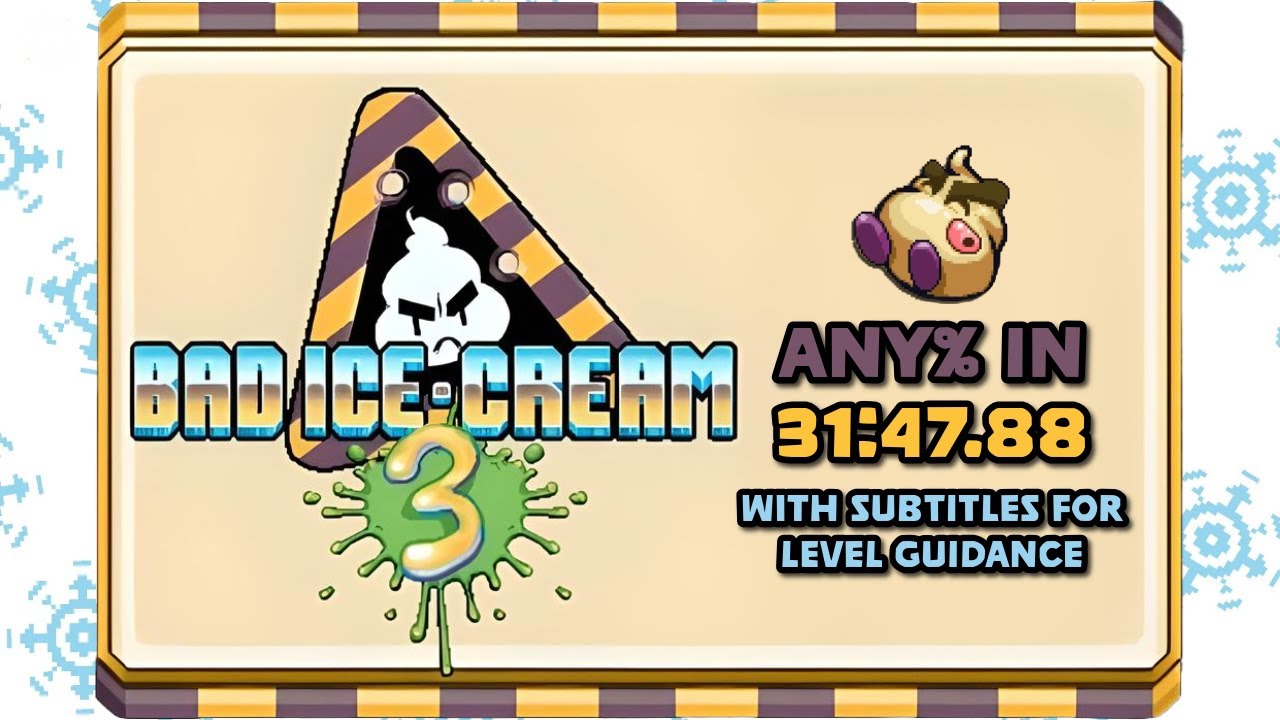 Nitrome | Bad Ice Cream 3 Speedrun | Any% | 31:47 | [Former World Record]