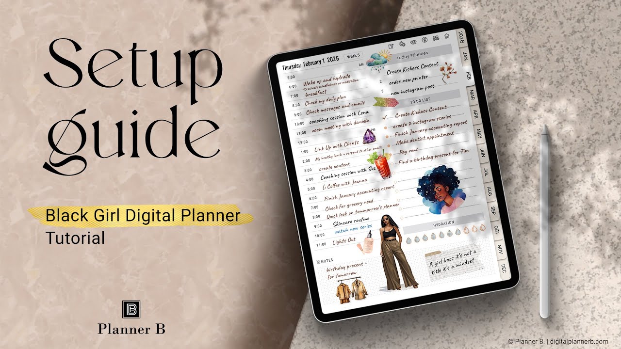 How to Use the Black Girl Planner | Full iPad Tutorial for Beginners