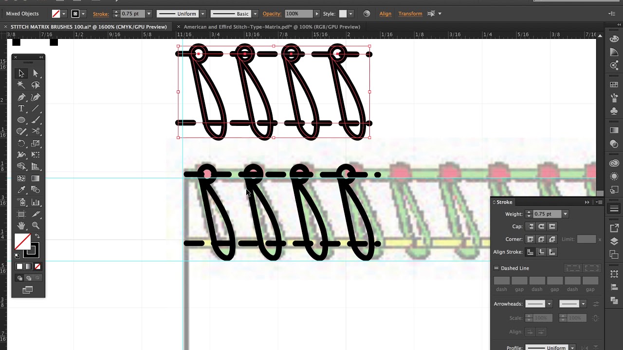 STITCH MATRIX  3 Thread Overedge