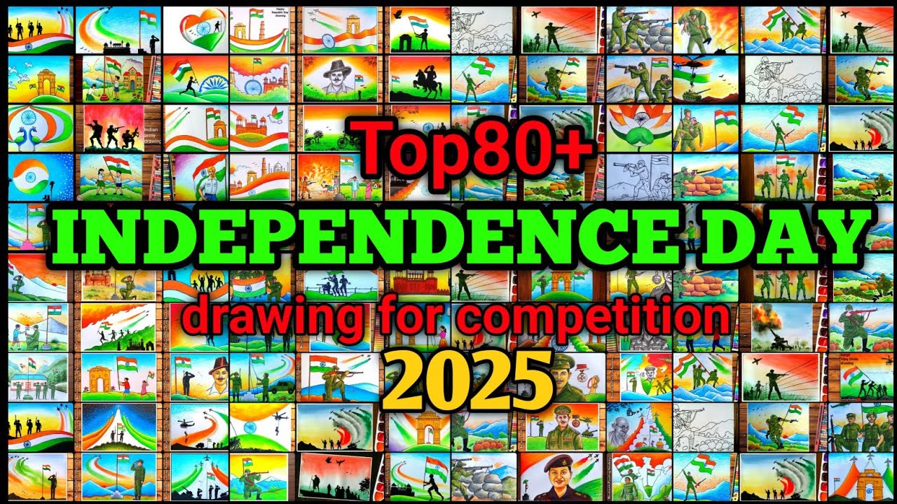 independence day top 80+drawing for competition
