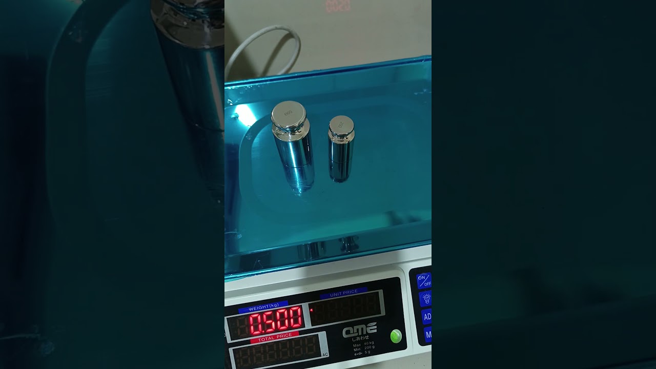Timbangan elektronik merk QME, max 40 kg  d=5g Std 0, 9kg #calibrations #timbangan