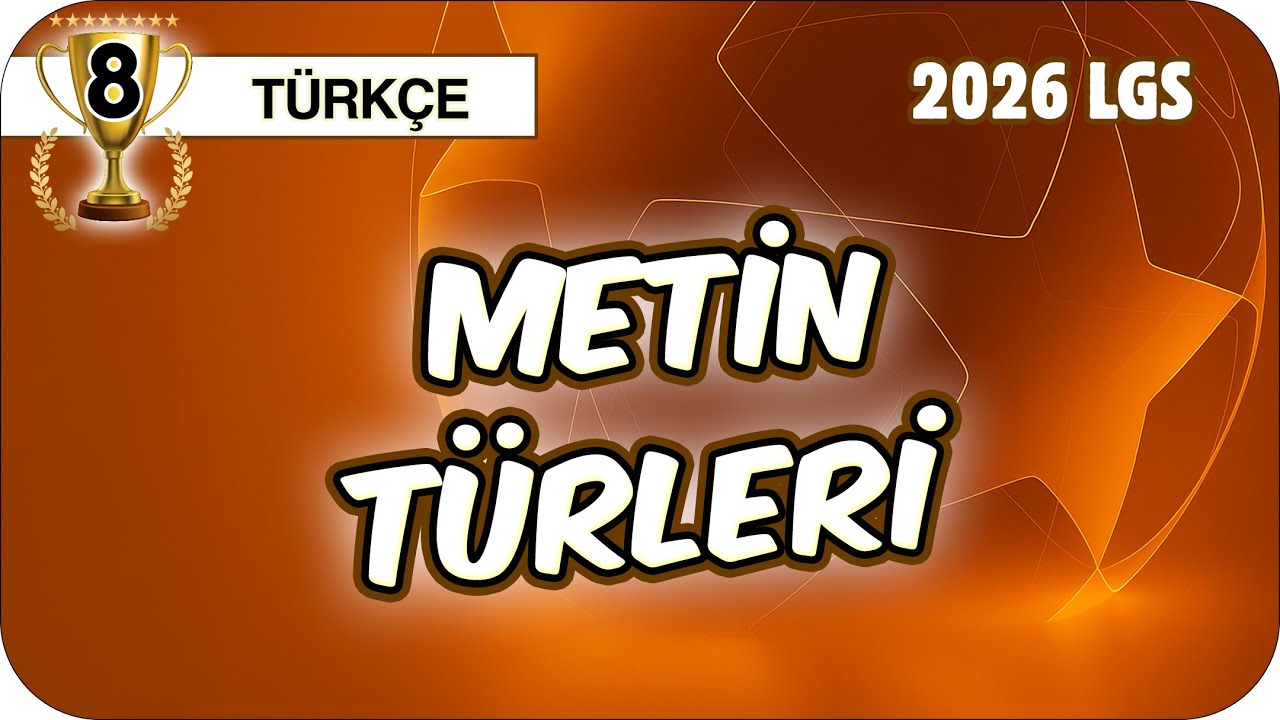 Metin Türleri 📙 8TURK10 #2026LGS