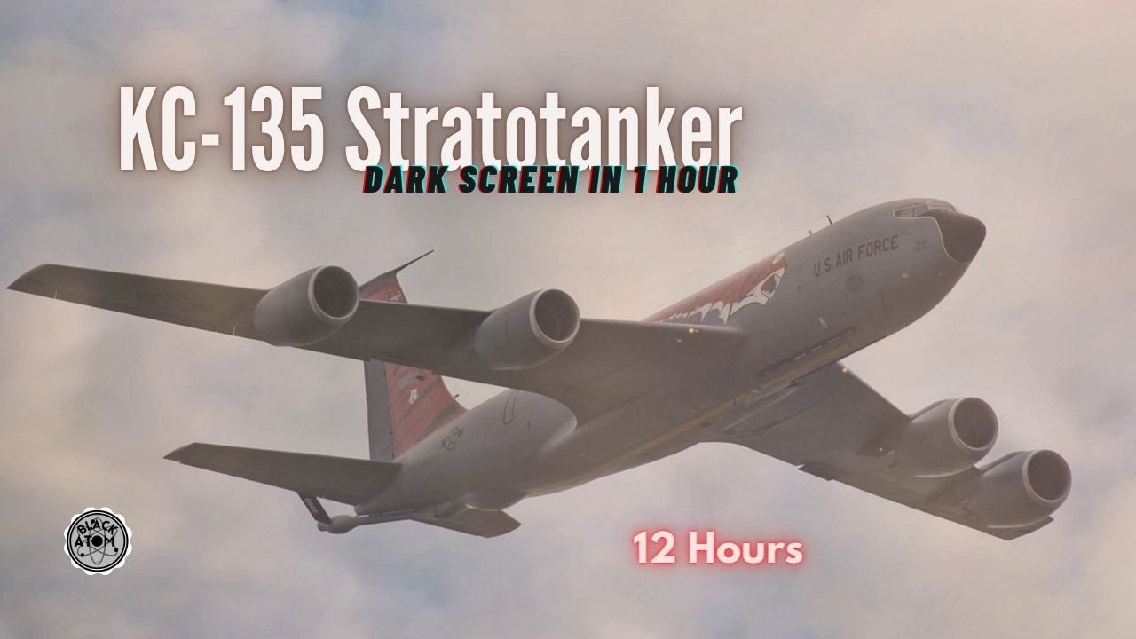 ✈️ Soothing White Noise for Deep Sleep: KC-135 Stratotanker in Steady Flight #stratotanker #kc135