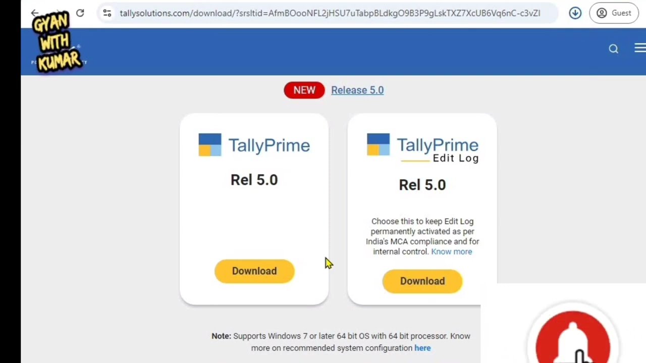 Tally Prime 5.0|Download Tally prime 5.0|Update5.0