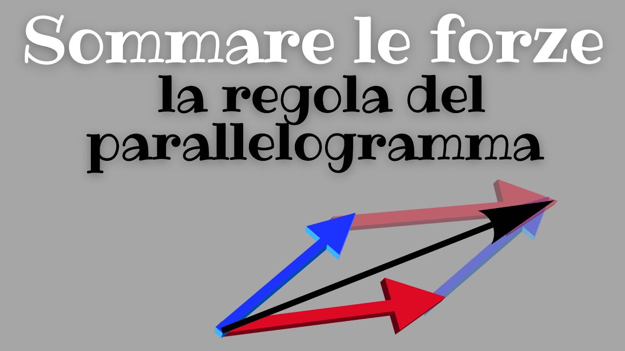 #2 Le forze - come sommare due forze - la regola del parallelogramma | Videolezione di Fisica