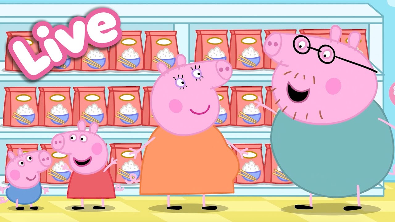 🍎 Peppa Pig Best Bites LIVE! 🐷 Peppa’s Food & Cooking Moments |  Tales Full Episodes 24/7