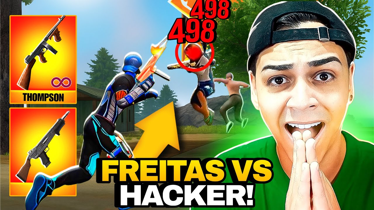 FREITAS VS O HACKER MAIS ESPERTO DO FREE FIRE VEJAM! INACREDITÁVEL OQUE ELES FIZERAM NESSA RANKING