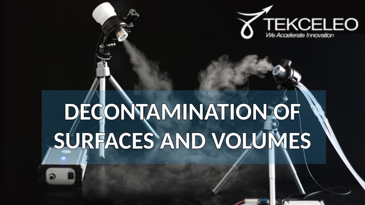 TEKCELEO: Decontamination of surfaces and volumes