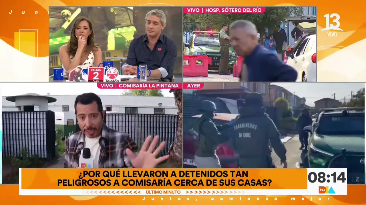 Se fugan miembros de peligrosa banda desde comisaría en La Pintana | Tu Día | Canal 13