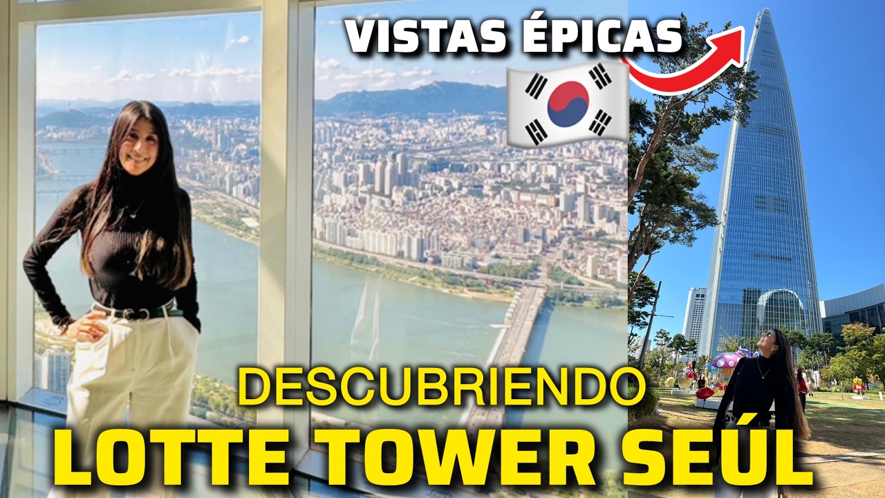 Subí a Lotte Tower en Seúl 🇰🇷  ¿Vale la pena la atracción más alta de Corea? + Vistas épicas | VLOG